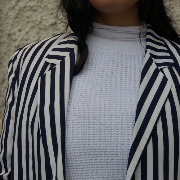 Vintage Bold Striped Blazer - Picture 3 of 4